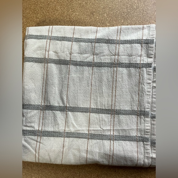 Threshold Target Cotton Shower Curtain Neutral Boho Natural Brown Tan bathroom - Picture 1 of 5